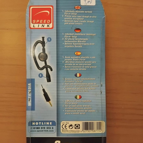 One Ear Headphone with Microphone