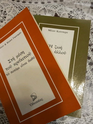 Pack of two books like new, Life Is Elsewhere and The River Is Deep in the Middle of the Bed