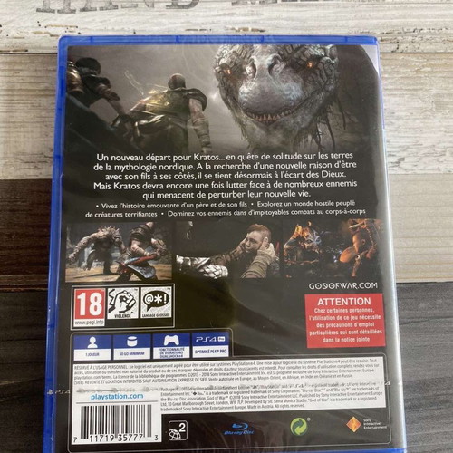 God of War PS4 sealed, new, French edition with multiple languages