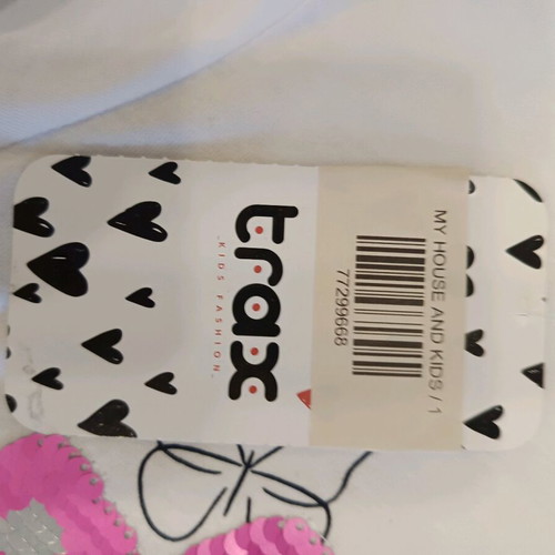 Girl's thin blouse new No 1 years Trax with sequin butterflies