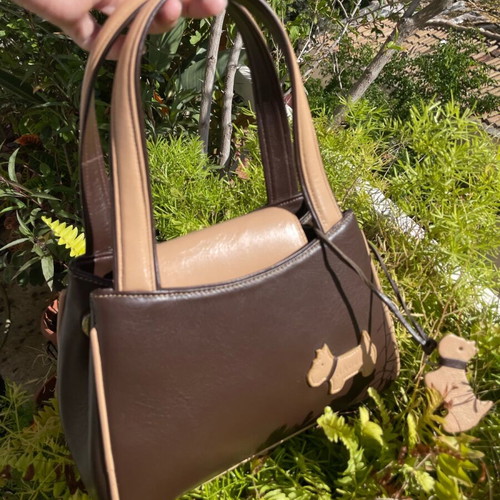 Radley leather handbag like new, brown and beige