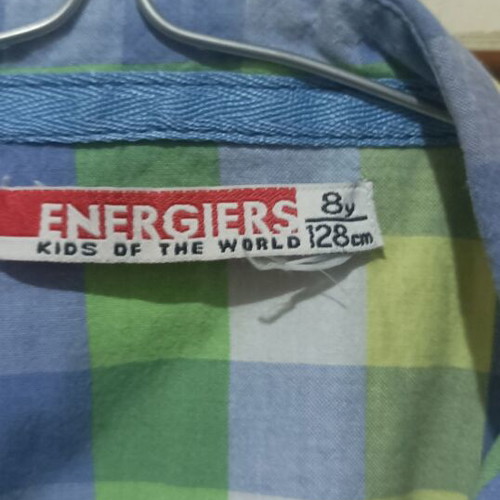 Energiers boys' shirt like new, size 128cm, multicolor