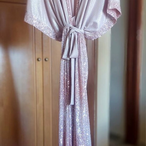 Dusty Pink Kimono Dress from Mya Collection by Dimitra Nika like new, size M/L