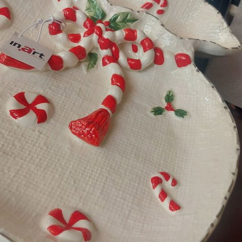 Inart Large Christmas Porcelain Platter new