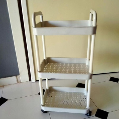 Shelf unit 3-tier with wheels new in box