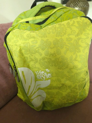 Τσάντα πλάτης Back Pack Life Style σαν καινούργιο, λαχανί