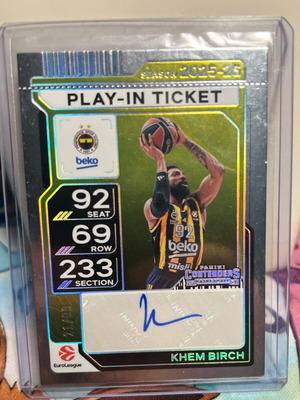 Panini Khem Birch 2025-26 Autographed Card like new 21/99