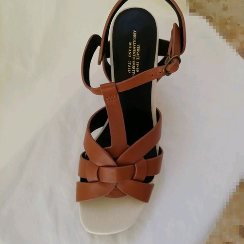 Versace sandals new, beige and brown, size 39