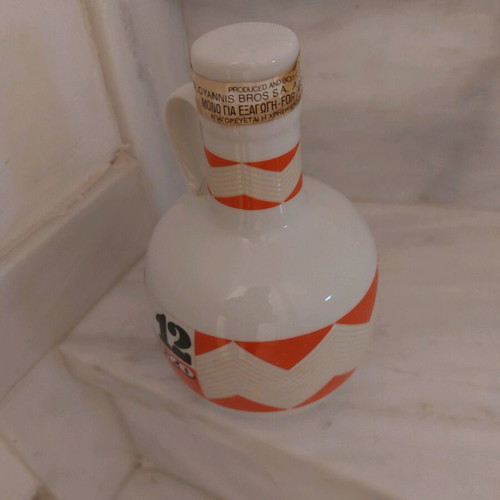 Ouzo 12 collectible new porcelain bottle