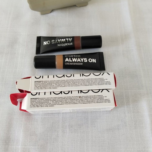 Smashbox Always On Cream Shadow Set Barista & Amber like new, 2 pieces