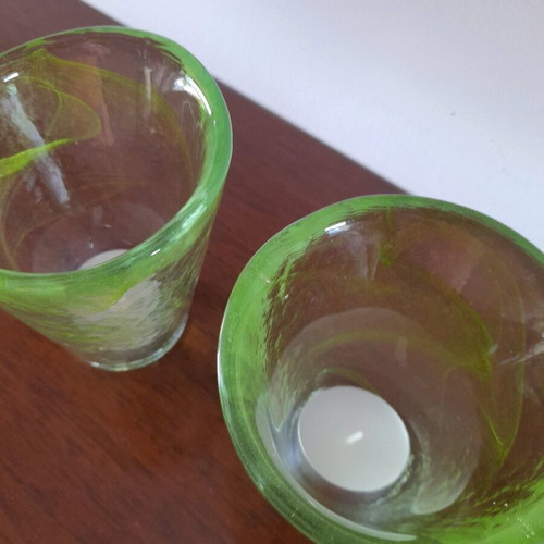 Kosta Boda Mine glasses like new, handmade