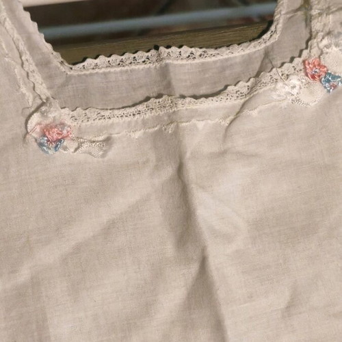 Vintage very old handmade baby clothes used, 6 pieces