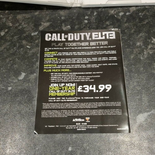 Call of Duty Modern Warfare 3 for PlayStation 3 like new