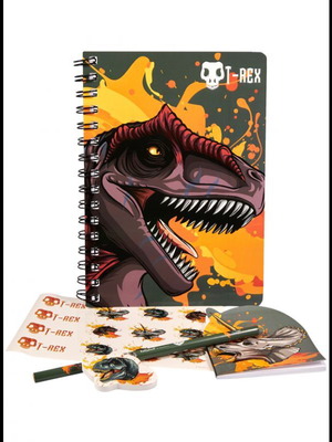 Valiant Dino T-Rex Writing Set new, factory sealed