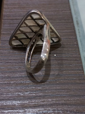Silver ring size 54 new