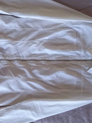 Rocco Barocco white blouse, 3/4 sleeve, like new, thin cotton