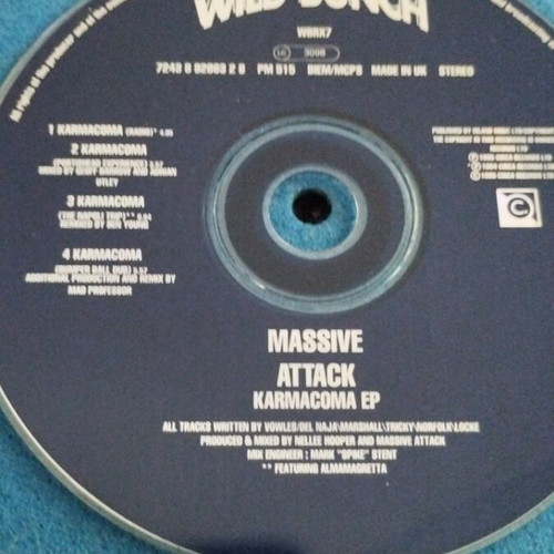 Massive Attack Karmacoma CD single used, electronic genre