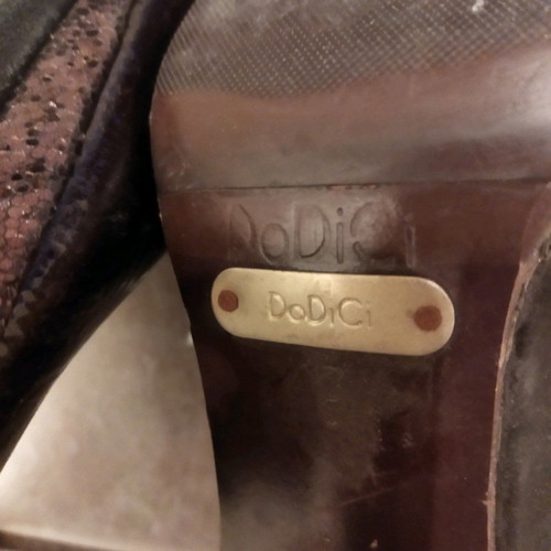 Dodici leather pumps size 40 brown gold used