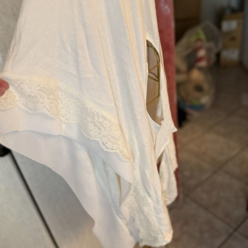 White Viscose Dress made in Europe like new