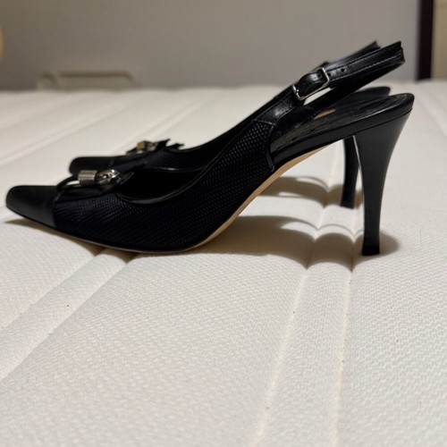 YSL Black Pointed Heels Size 37 Like New
