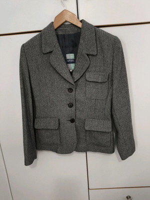 Women's jacket like new, small herringbone Happening, size M