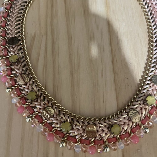 Women's pink necklace, high quality