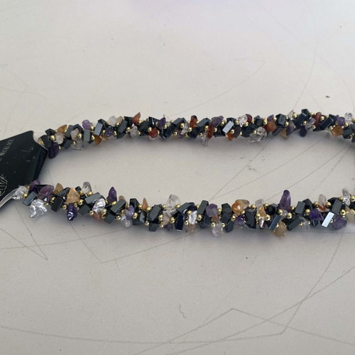 Jewelry set with natural semi-precious stones new