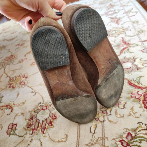 Ralph Lauren ballerinas like new, brown, size 38