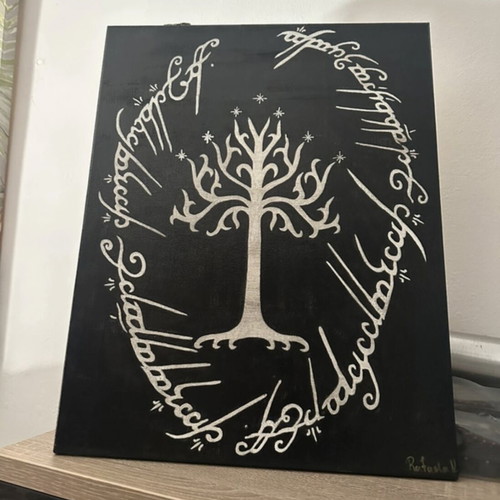 Painting Lord of the Rings handmade, 40x50 cm