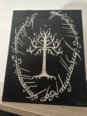 Painting Lord of the Rings handmade, 40x50 cm