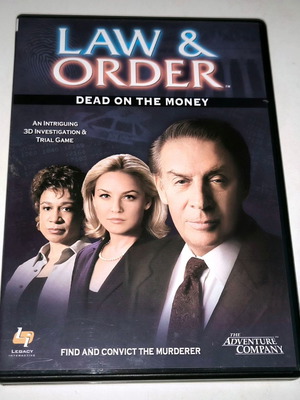 Law & Order: Dead on the Money PC used, adventure