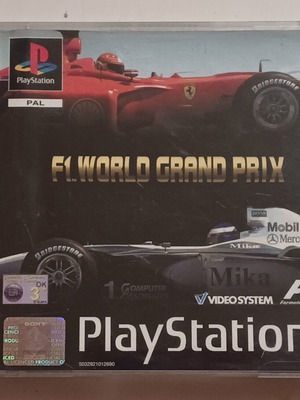 F1 World Grand Prix PS1 game used, standard edition