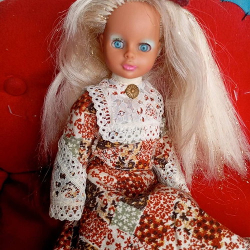 Bebibo Doll B' Period used with authentic Saloon dress