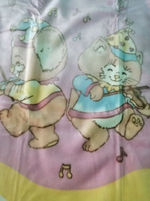 Velveteen baby crib blanket new, Palamaiki