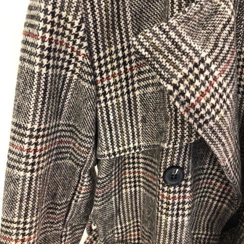 Checked women's coat used, size M / 38 / 10