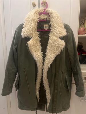 Gap jacket like new, unisex, size M, green