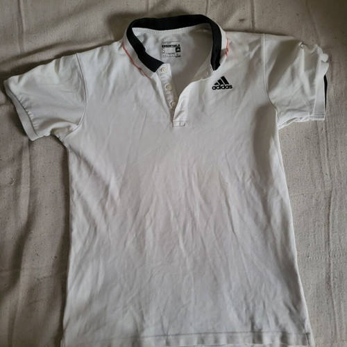 Adidas short-sleeve white shirt small like new