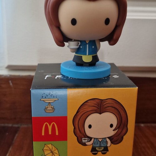 McDonalds Happy Meal toys: Friends Rachel figure and 2 Minecraft figures
