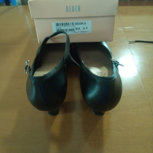 Black ballet dance shoes, size 38