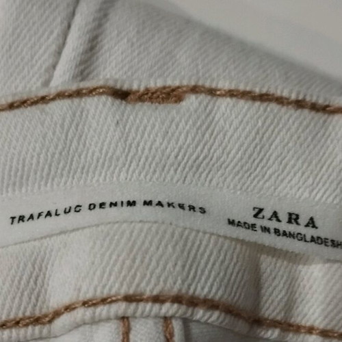 Pack of two white elastic Zara pants like new for 8-9 years old