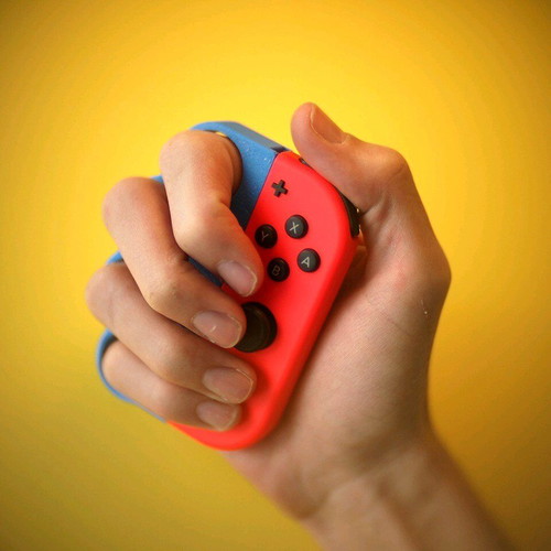 Nintendo Switch joycon finger grips new, blue and red