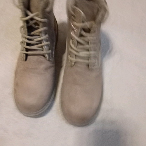 Boots size 37 used, beige, lightly worn