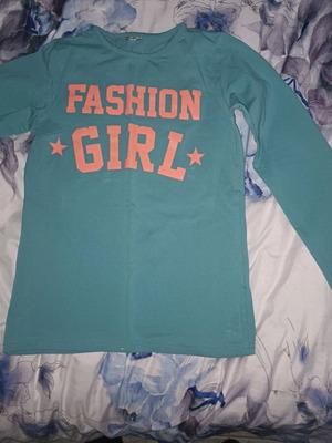 Funky cotton shirt green for 12 years like new