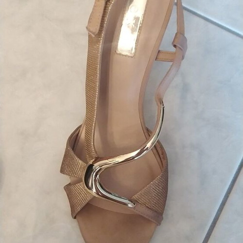 Exe gold high heel sandals size 38.5-39