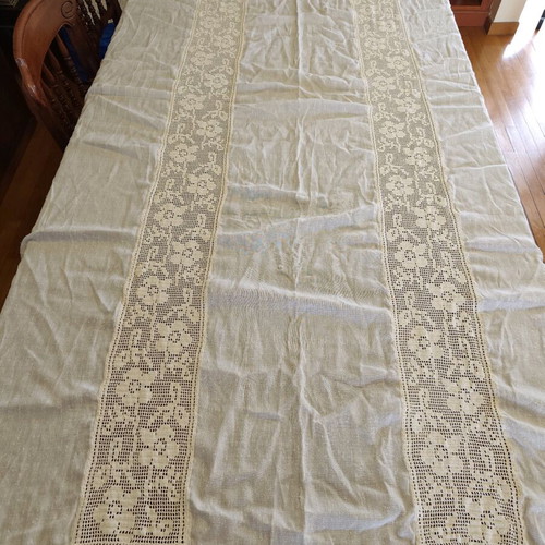Handmade curtain 130x220 like new, beige
