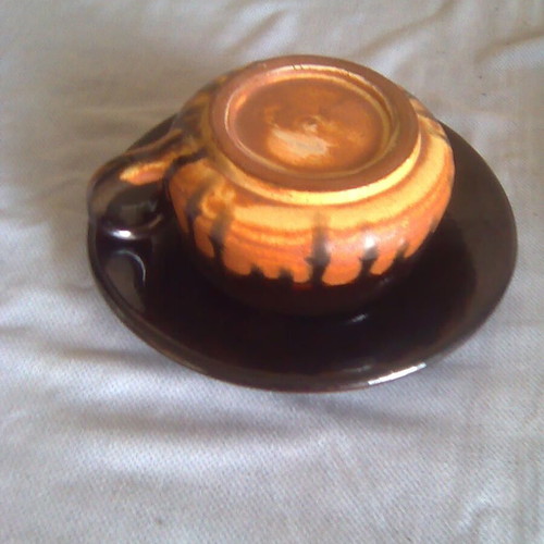 Clay traditional style tea set like new, black