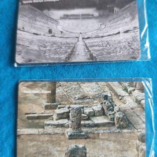 Set of Greek collectible phone cards new