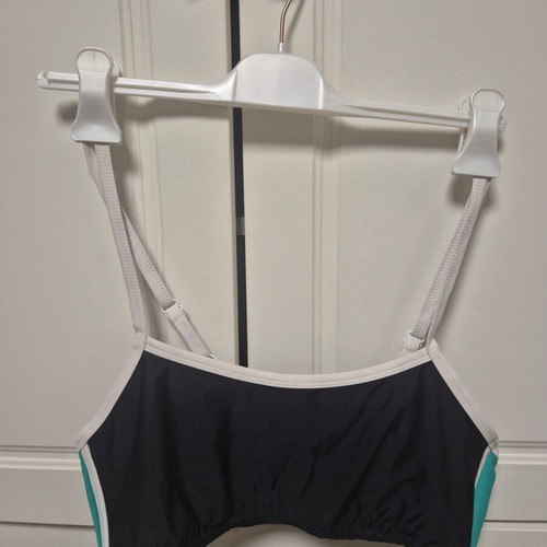 Bikini in sporty style size L like new, black/white/green