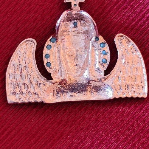 Silver amulet unused with Archangel Michael Mandamadou