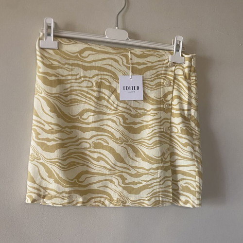Edited skirt new with tag, beige and yellow, size M